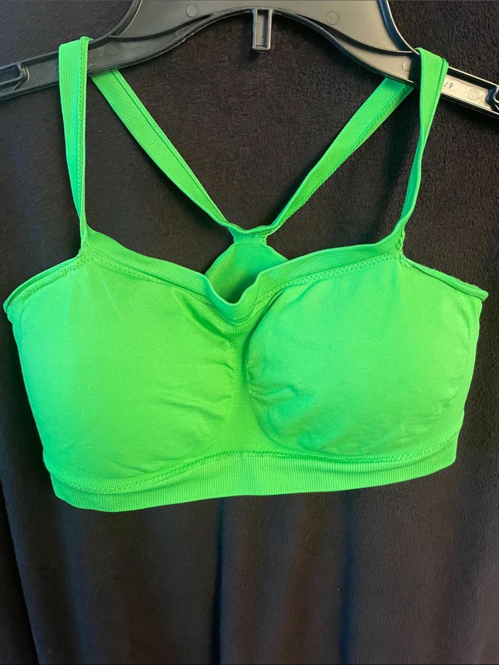 barely there Bright Green Seamless Sports Bralette